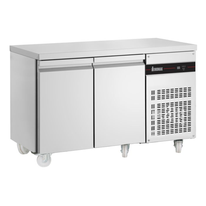 Inomak LN99, 2 Door Freezer Counter 274L Capacity, Angled Front/Left Side View