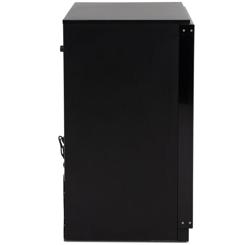 Blizzard LOWBAR2SL Low Height Double Sliding Glass Door Bottle Cooler Left Side View