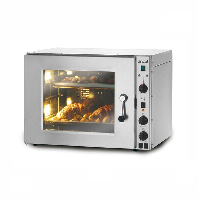 Lincat ECO8 Counter-Top Electric Convection Oven - Angled Front/Right Side View