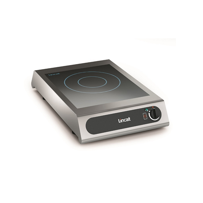 Lincat IH3 Counter-top Induction Hob - Angled Front/Left Side View