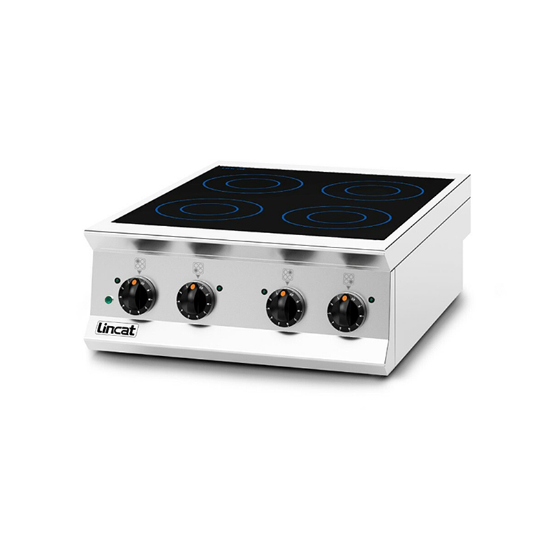 Lincat Opus OE8014 Counter-top Induction Hob - Angled Front/Right Side View