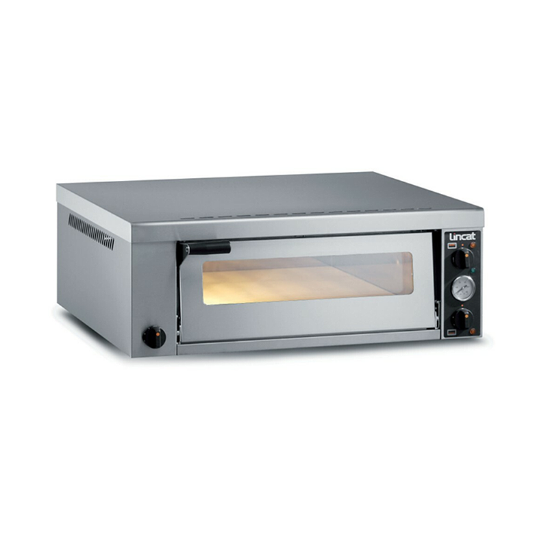 Lincat PO430 Electric Single-Deck Counter-top Pizza Oven - Angled Front/Left Side View