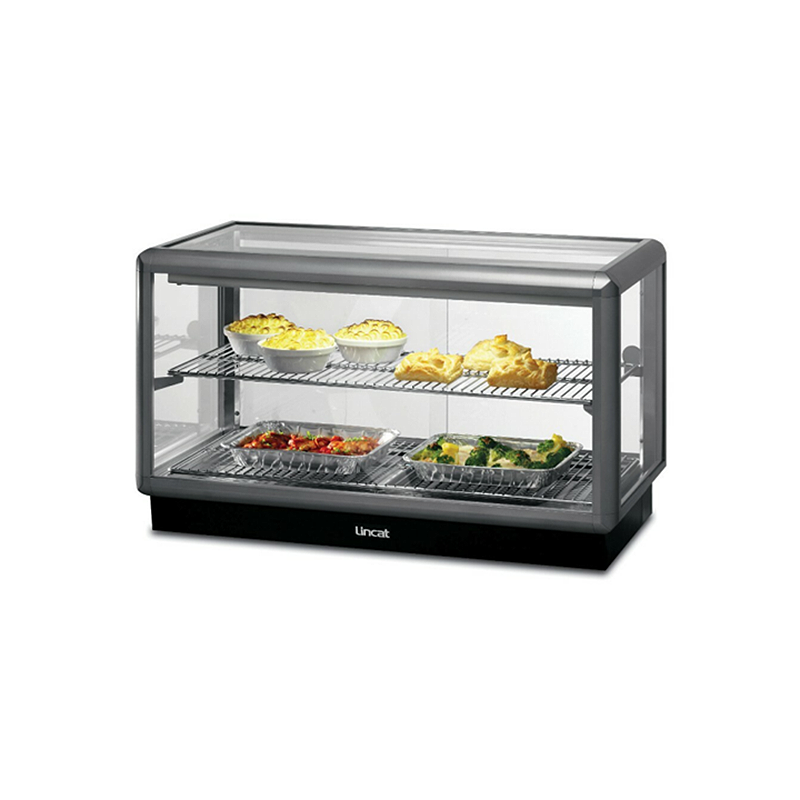 Lincat Seal D5H/100B - 500 Range Counter-top Heated Merchandiser - Angled Front/Right Side View