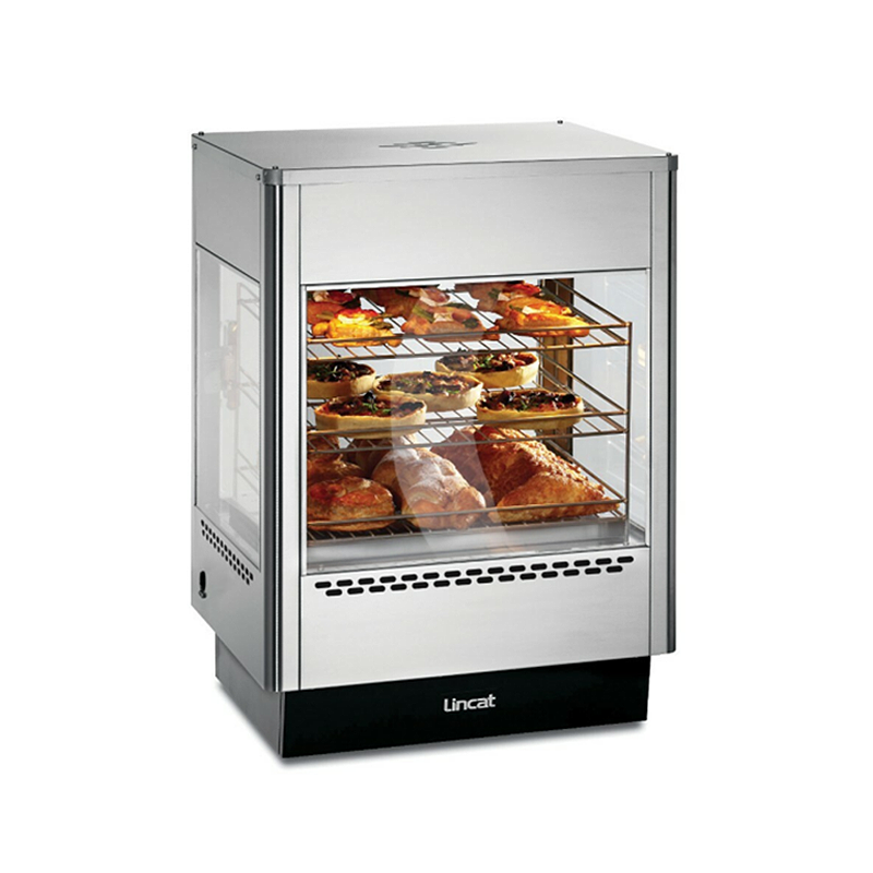 Lincat Seal UMS50 Counter-top Heated Merchandiser - Angled Front/Left Side View