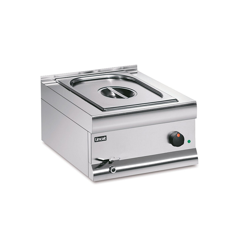 Lincat Silverlink 600 BM4CW Electric Bain Marie - Angled Front/Left Side View