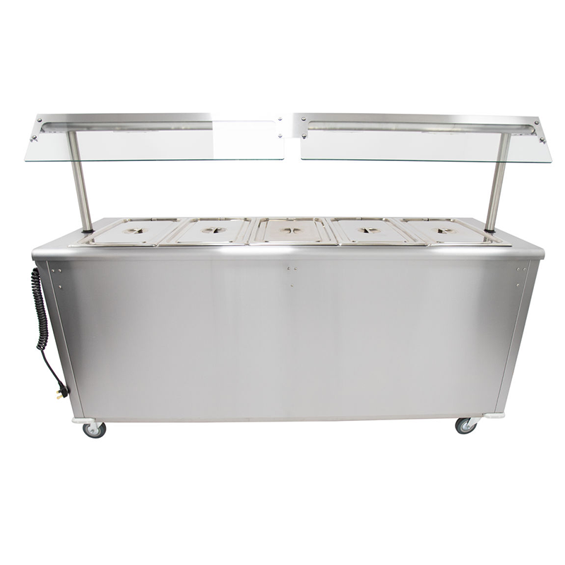 Parry Mobile Bain Marie Servery with Gantry MSB18G Rear View