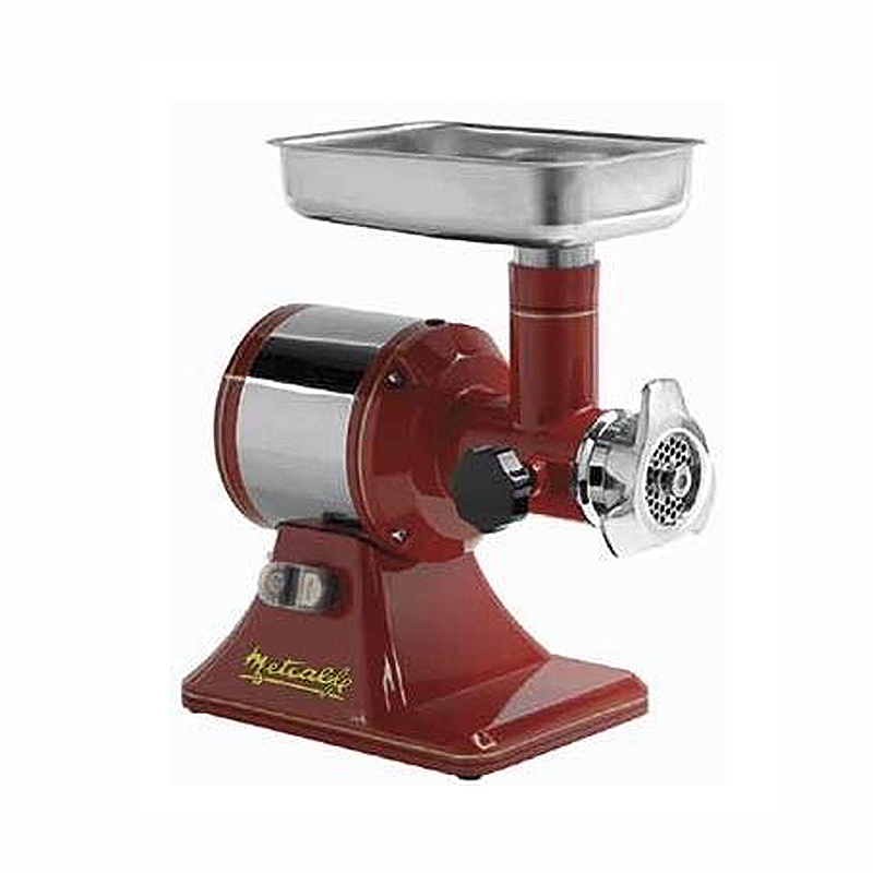 Metcalfe TS12R (5MMTS12R) Retro Meat Mincer - Angled Front View