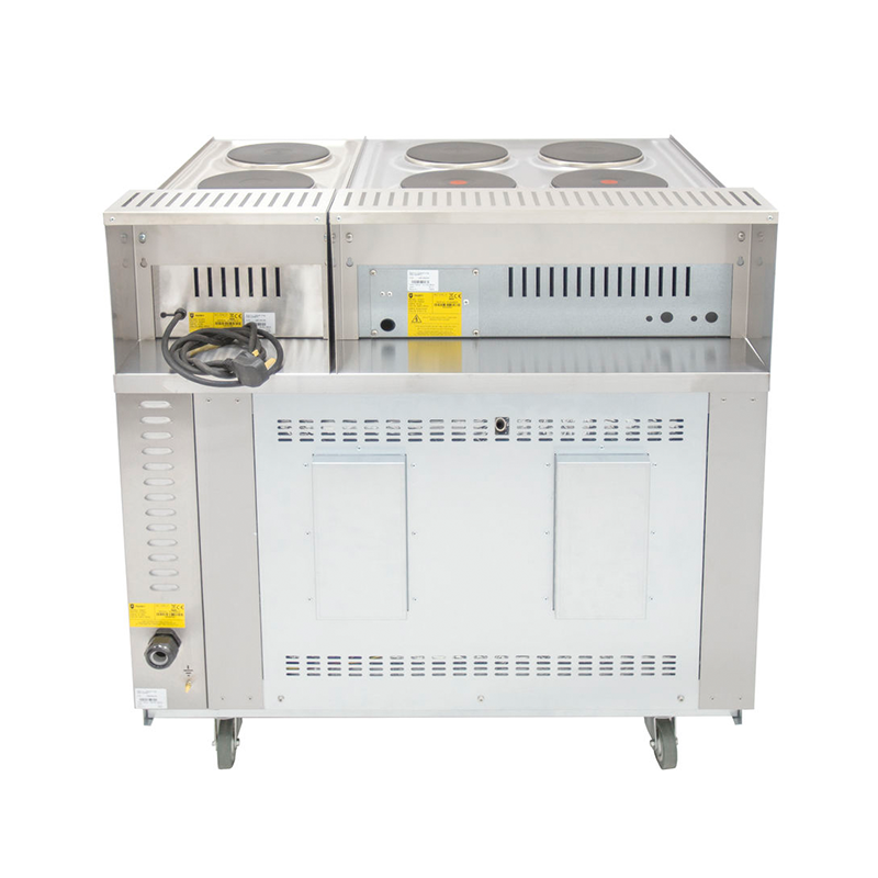 Parry Electric Oven with 2 Hob Top and 4 Hob Top P9EO18701871 Rear View