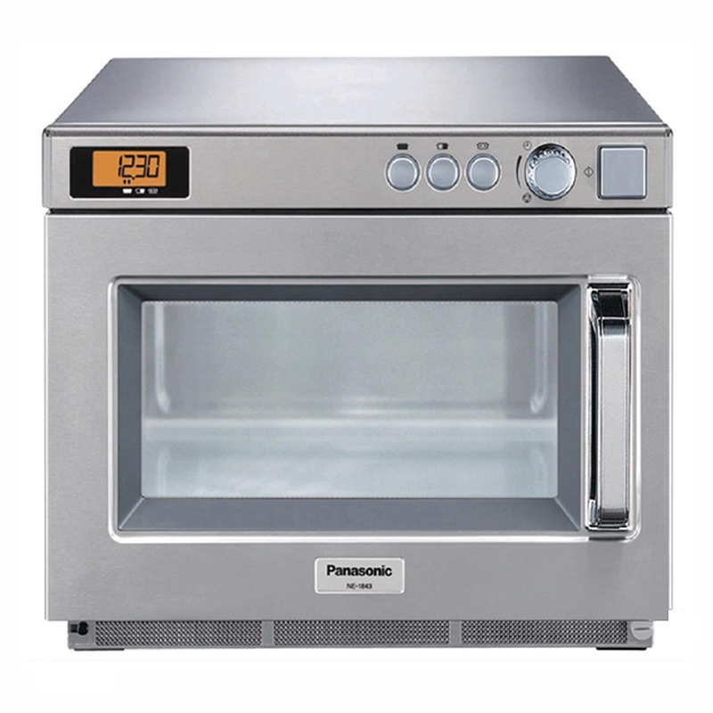 Panasonic NE1843 Heavy Duty Microwave, 240v, 1800W Output, Front Facing View