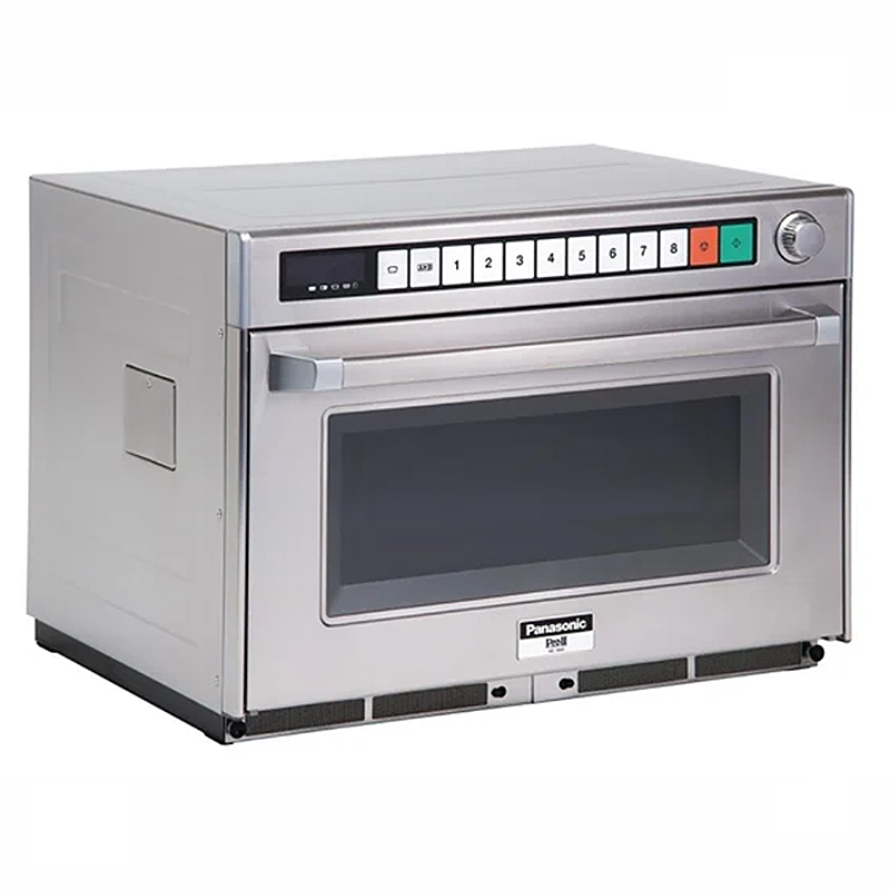 Panasonic NE1880 Gastronorm Microwave, 1800W Output, 20amp Hardwired, Front Facing View