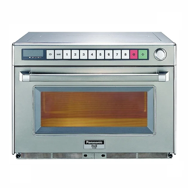 Panasonic NE3280 Gastronorm Microwave, 3200W, 30Amp Hardwired, Front Facing View