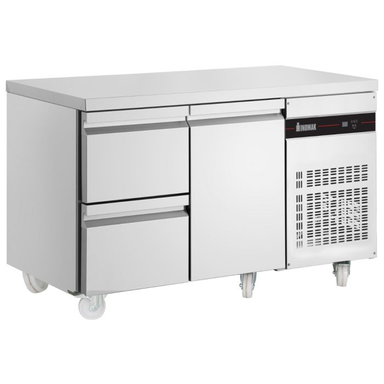 Inomak PN29-HC, 1 Door 2 Drawer 1/1 Gastronorm Counter 274L Capacity, Front/Left Side Angled View