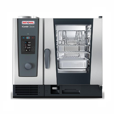 Rational iCombi Classic 6-1/1 Gas Combination Oven - Front Facing View