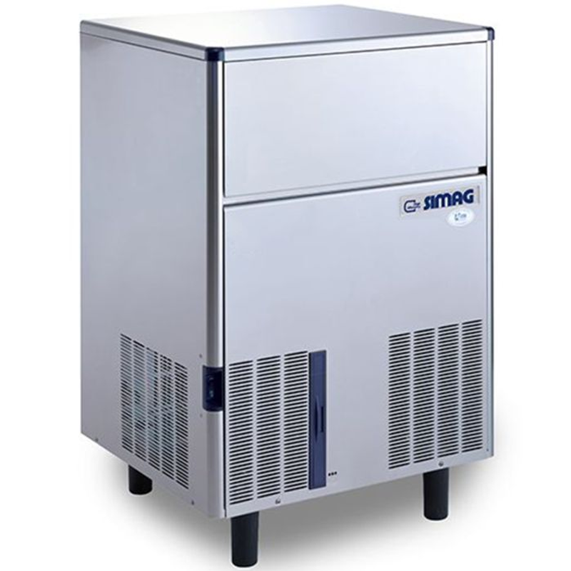 SIMAG SDE100 Self-contained Ice Maker Angled Front/Left Side View