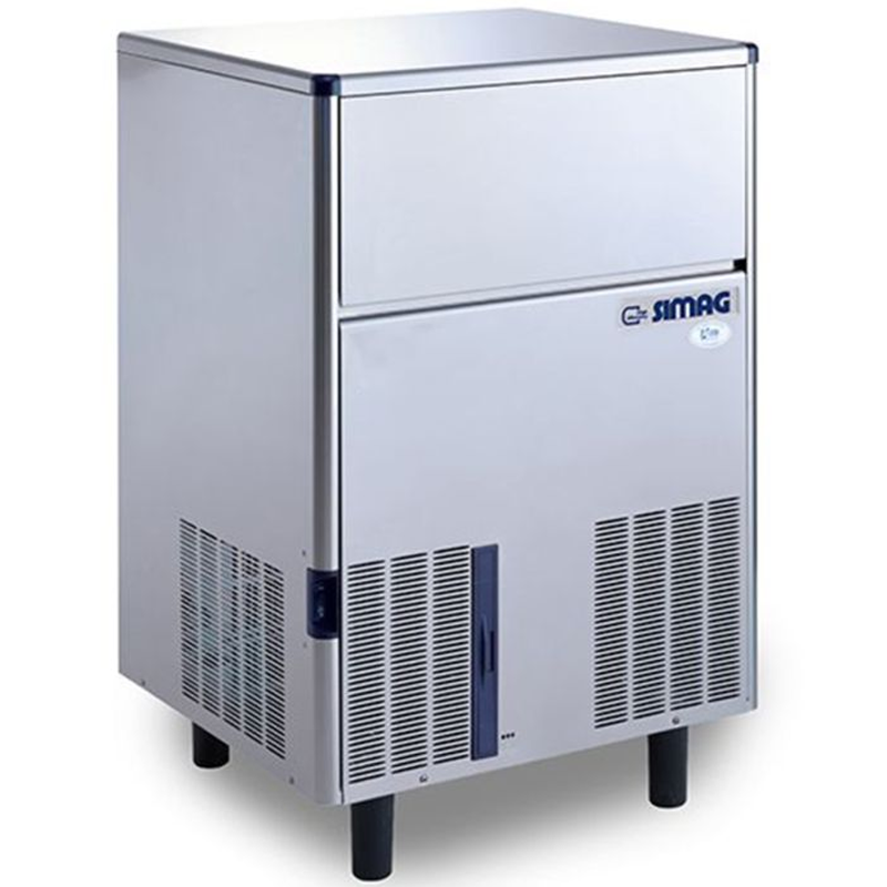 SIMAG SDE84 Self-contained Ice Maker Angled Front/Left Side View