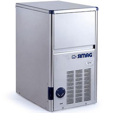 SIMAG SDH18AS Integral Self-contained Ice Maker Angled Front/Left Side View