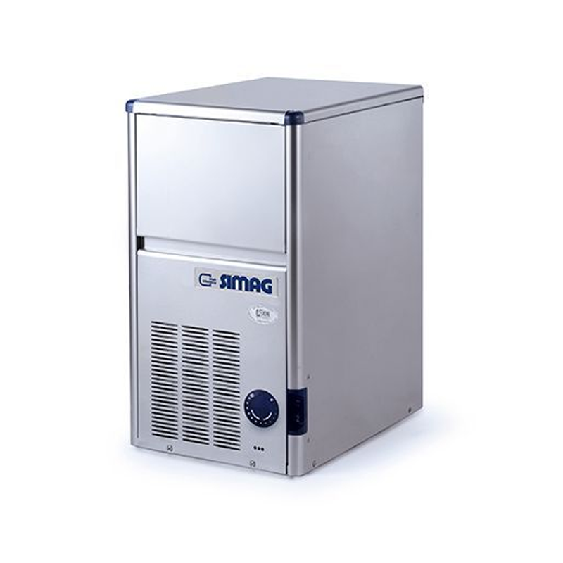 SIMAG SDH24AS Integral Self-contained Ice Maker Angled Front/Right Side View