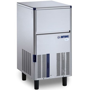 SIMAG SDH50AS Self-contained Ice Maker Angled Front/Left Side View