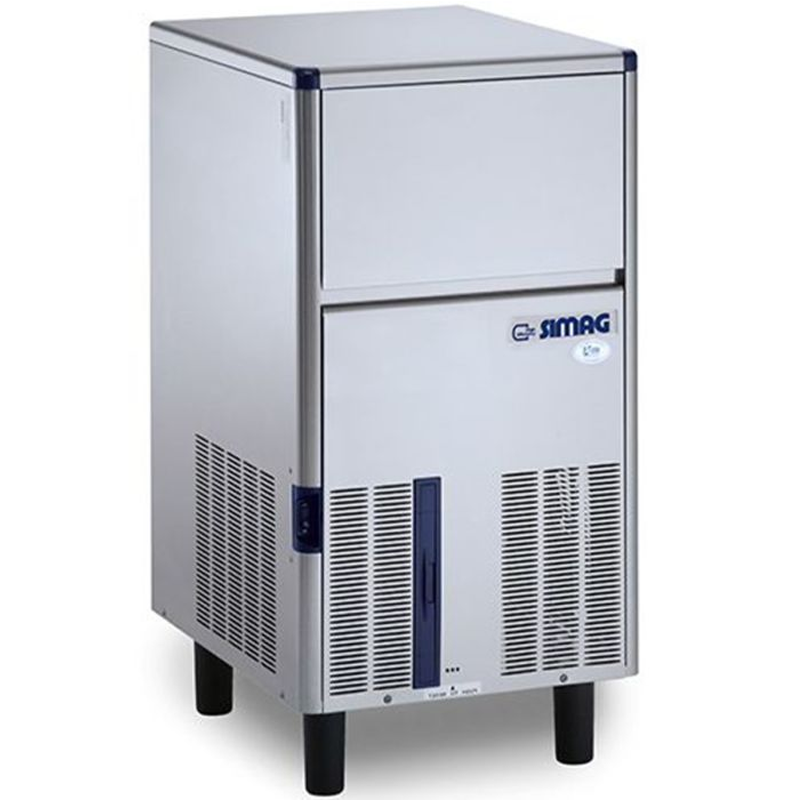 SIMAG SDH50AS Self-contained Ice Maker Angled Front/Left Side View