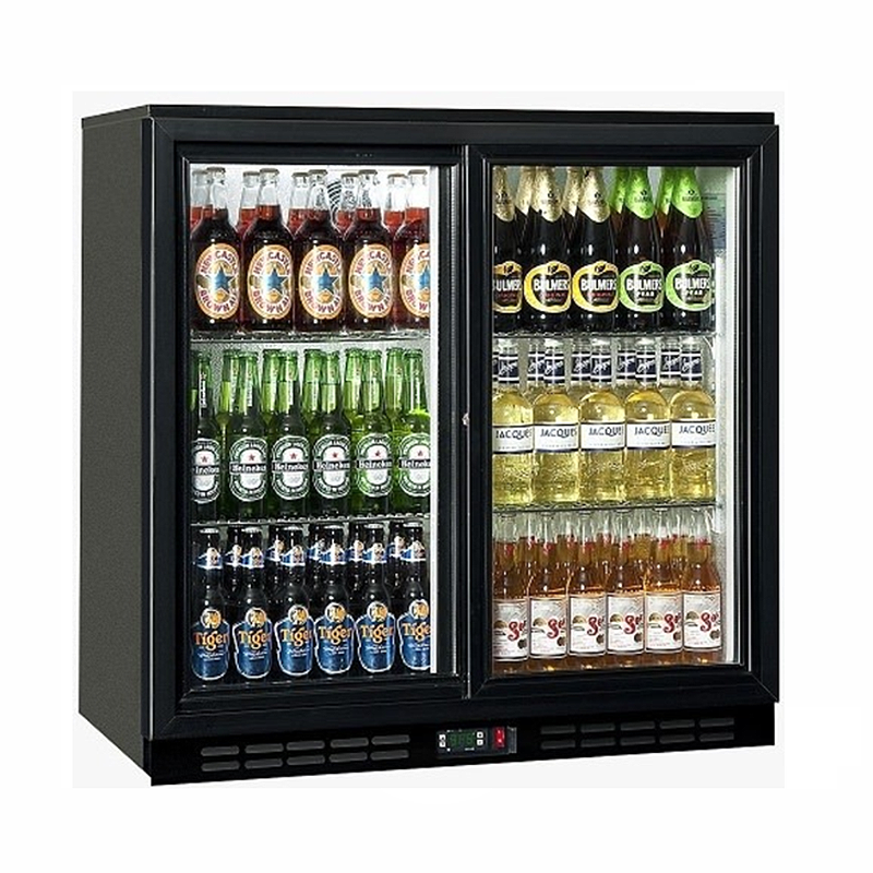 Staycold COLD900S Double Door Bottle Cooler - Angled Front View