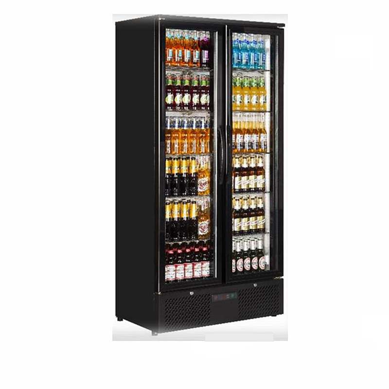 Staycold Toronto Double Door Bottle Cooler - Angled Front/Left Side View