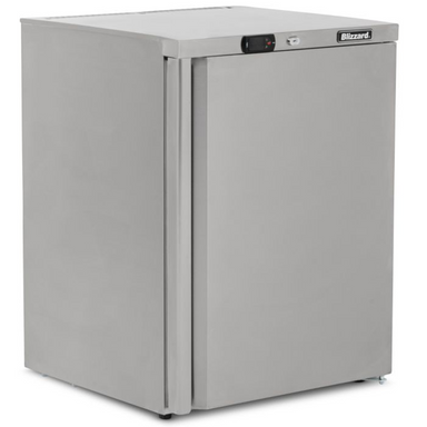 Blizzard UCR140 Single Hinged Door Under Counter Refrigerator Front/Left Side Angled View