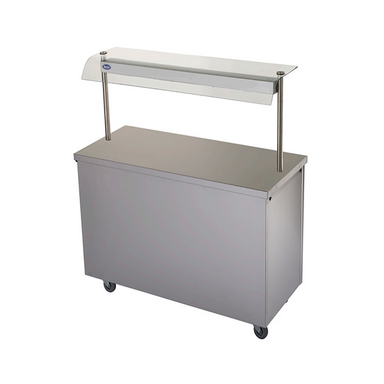 Victor HC40MSG Hot Cupboard with Heated Gantry - Angled Front/Right Side View