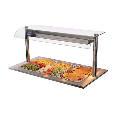 Victor Synergy DHBD6 Bain Marie - Angled Front/Right Side View