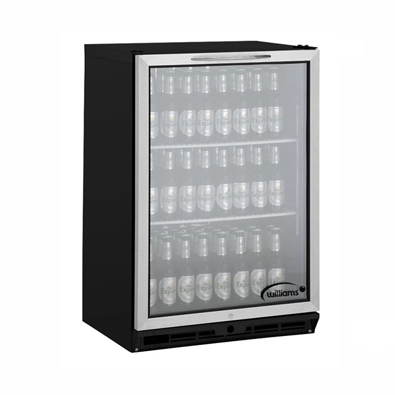 Williams BC1 BS Single Door Bottle Cooler - Angled Front/Left Side View