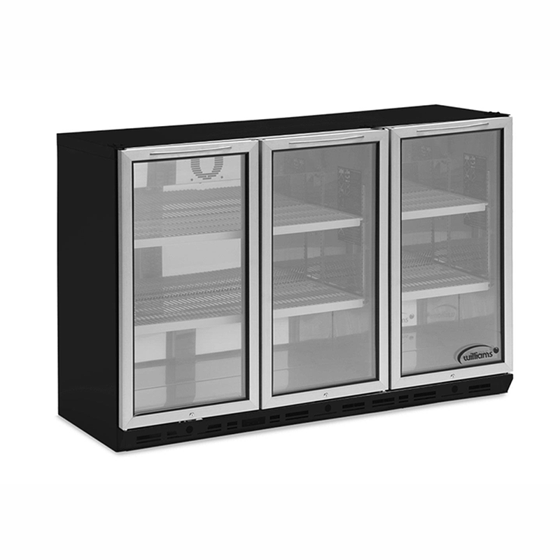 Williams BC3 BS Triple Door Bottle Cooler - Angled Front/Left Side View