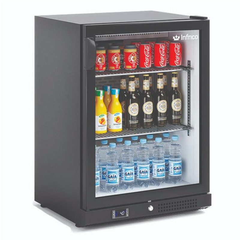 Cooler Infrico ZX1 Single Door Bottle Cooler Left Side/Front View