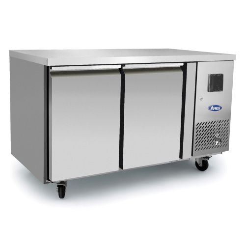 Atosa EPF3462HD 2 Door Heavy Duty Preparation Counter Freezer, 280 Litres