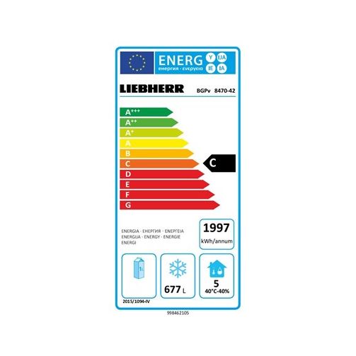 Liebherr BGPv 8470 ProfiLine Single Door Stainless Steel Upright Freezer, 856 Litres