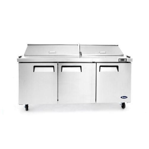 Atosa MSF8304GR 3 Door Heavy Duty Ambient Preparation Counter, 598 Litres