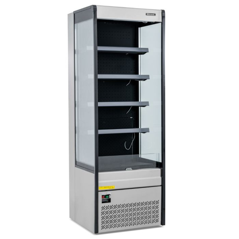 Blizzard BTD70SS 70cm Slim Tiered Display, Angled Front/Left Side View