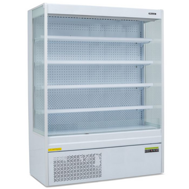 Blizzard BTD150WH Refrigerated Open Front Multideck Display Angled Front/Left Side View