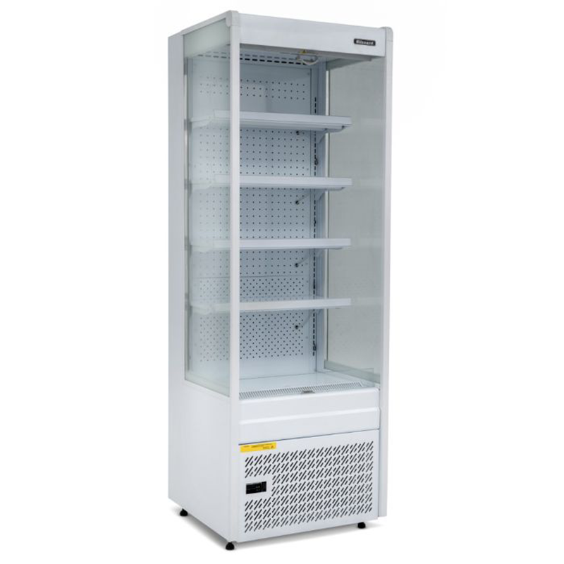 Blizzard BTD70WH Refrigerated Slim Tiered Display In White Angled Front/Left Side View