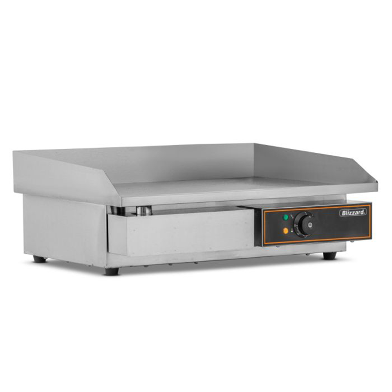 Blizzard BG1A Single Flat Top Griddle Angled Front/Left Side View