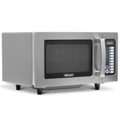 Blizzard BCM1000 1000W Light Duty Commercial Microwave, Angled Front/Left Side View