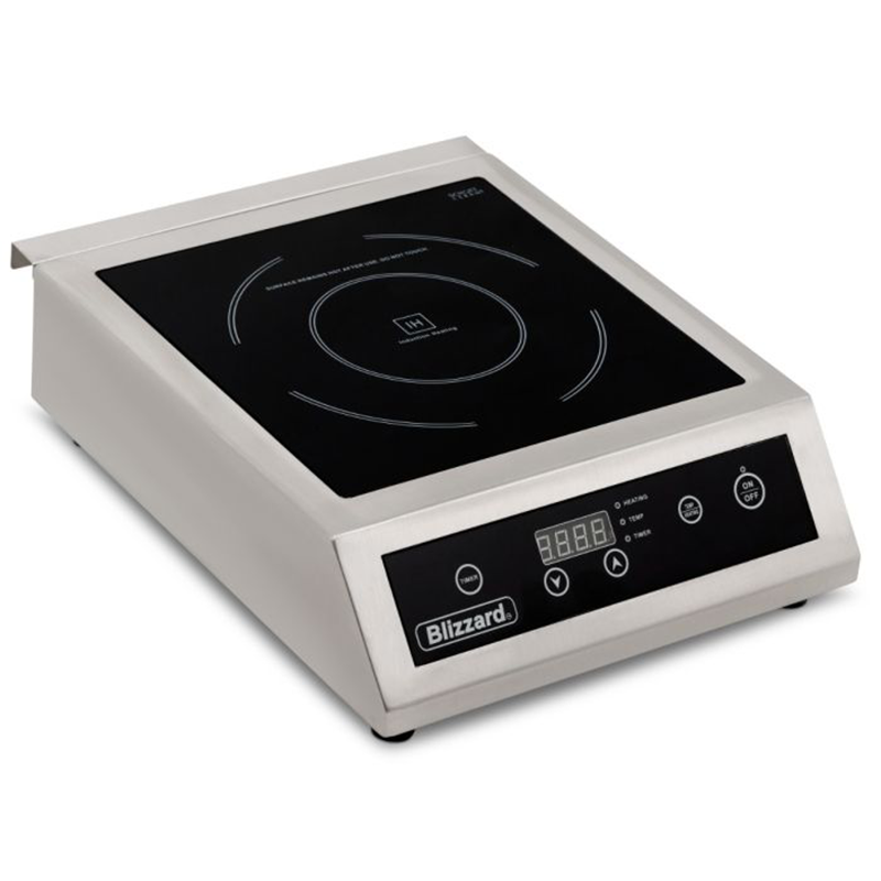 Blizzard BIH1 Single Induction Hob Angled Top View