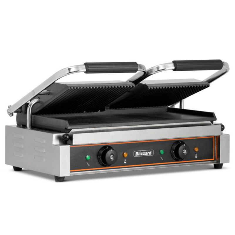 Blizzard BRSCG2 Double Contact Grill Angled Front/Left Side View