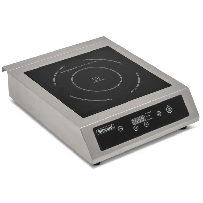 Blizzard BSPIH Stock Pot Induction Hob Angled Top View
