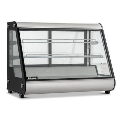 Blizzard COLDT2 Refrigerated Counter Top Merchandiser Angled Front/Left Side View