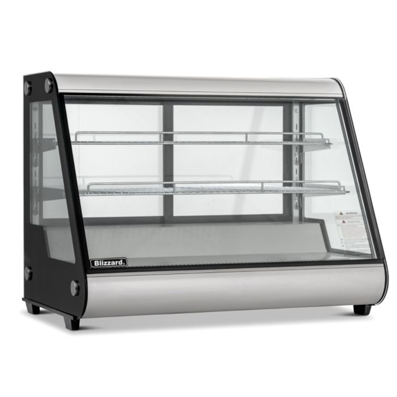 Blizzard COLDT2 Refrigerated Counter Top Merchandiser Angled Front/Left Side View