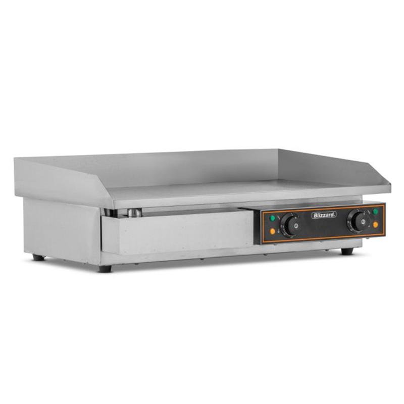 Blizzard BG2A Double Flat Top Griddle Angled Front/Left Side View