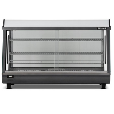 Blizzard HSS186 186L Counter Top Duel Access Heated Merchandiser, Front Facing View