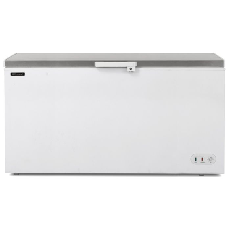 Blizzard CF650SS 650L Stainless Steel Lid Chest Freezer Front View