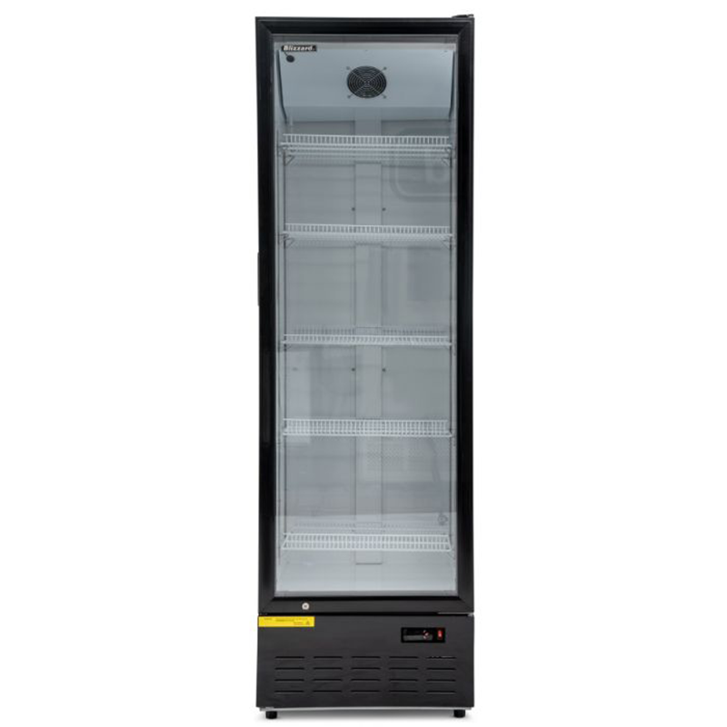 Blizzard BC350 Single Hinged Glass Door Refrigerated Merchandiser Front View