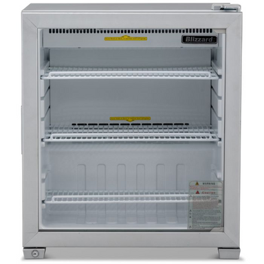Blizzard CTR99 Glass Door Counter Top Refrigerator Front Facing View