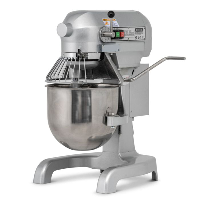 Blizzard FMX20 20L Planetary Mixer Angled Front/Right Side View
